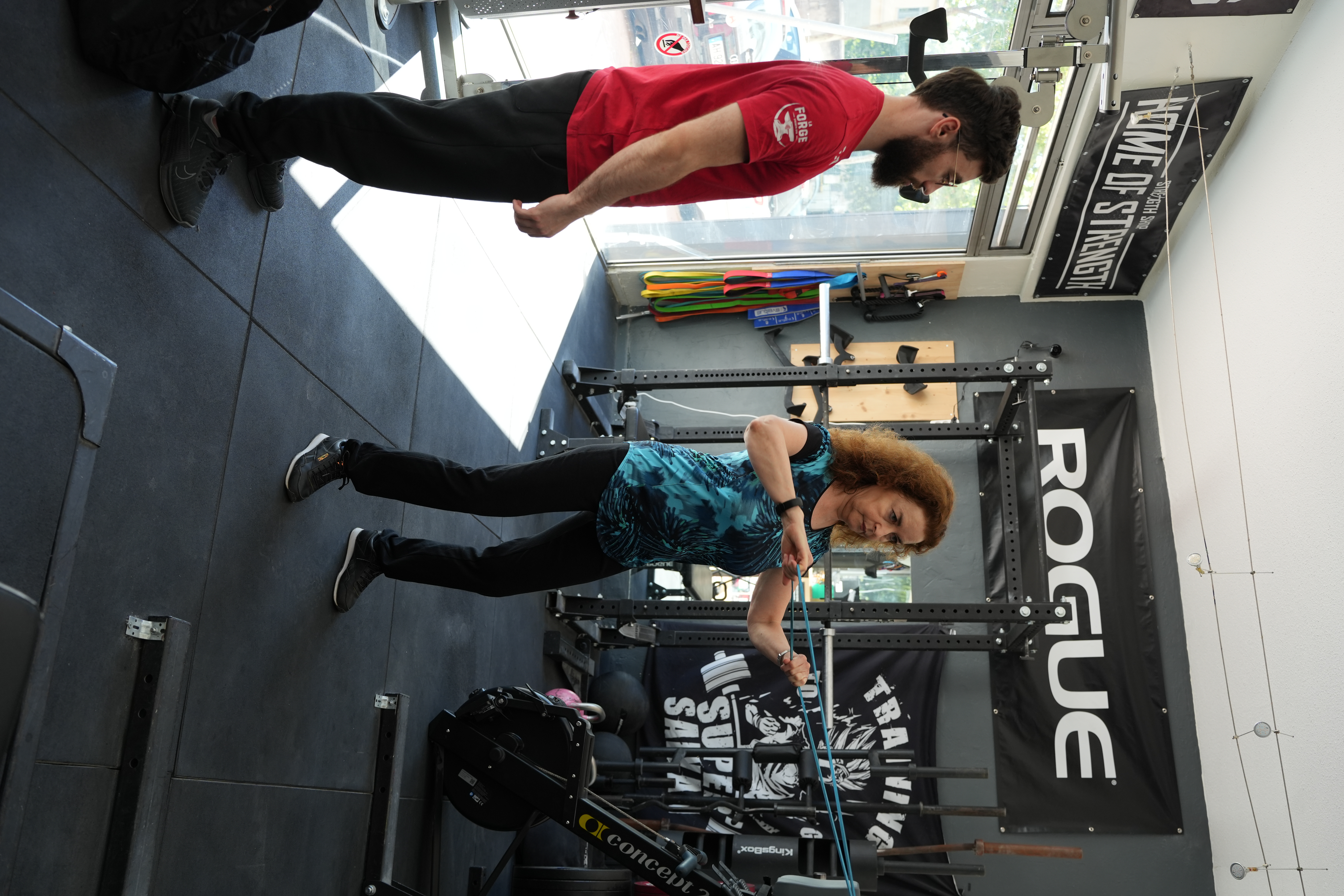 Coach sportif avec cliente La Forge Montpellier