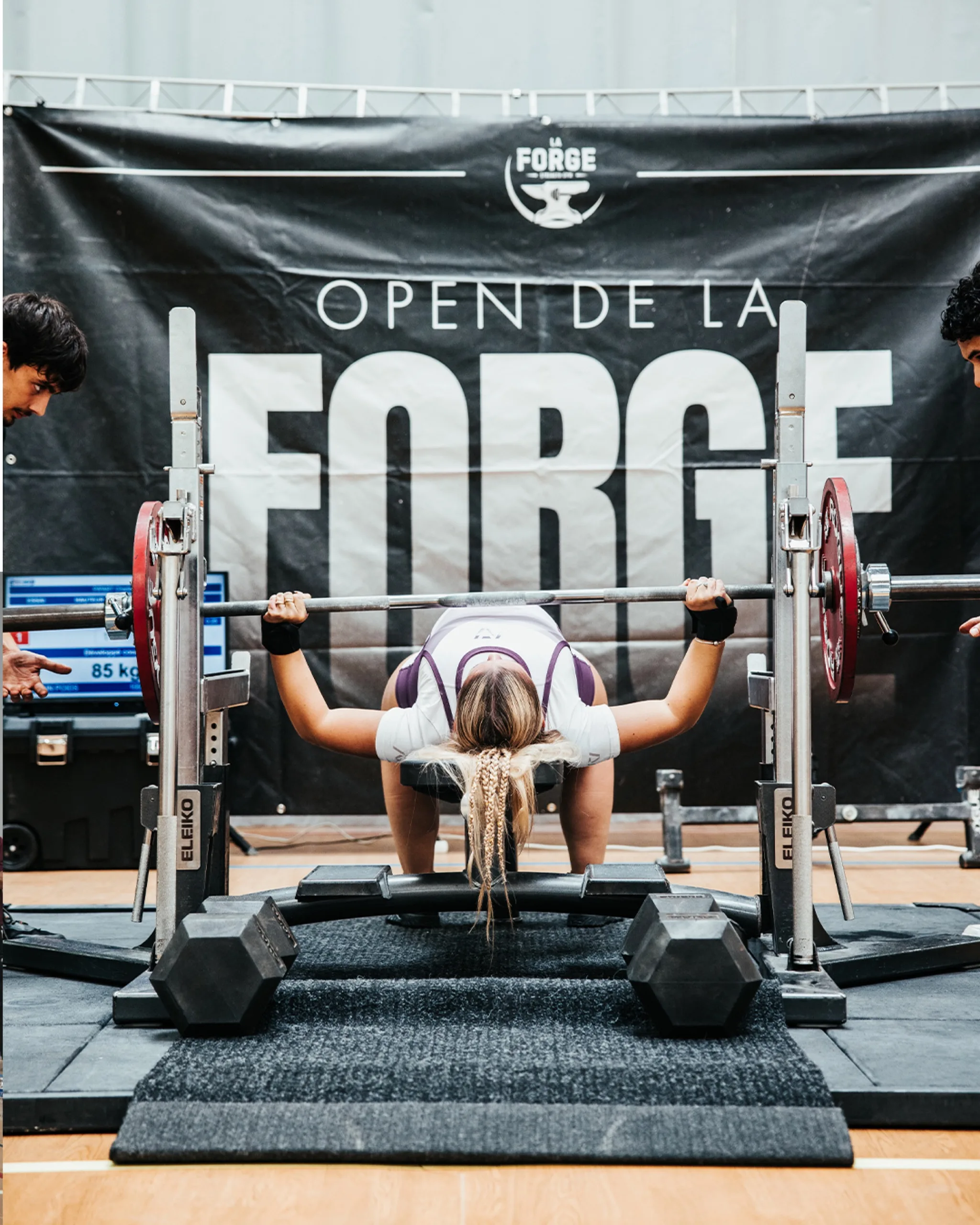Podium compétition force athlétique La Forge